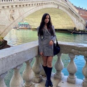 ZARA Houndstooth Blazer Dress. New With TAGS.